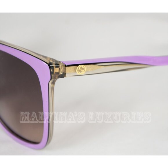 GUCCI SUNGLASSES GG 3640/S 0WX3X LILAC ACETATE INTERLOCKING G LOGO TEMPLES main image 4